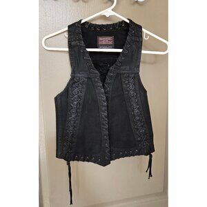 Kill City waxed lace up vest